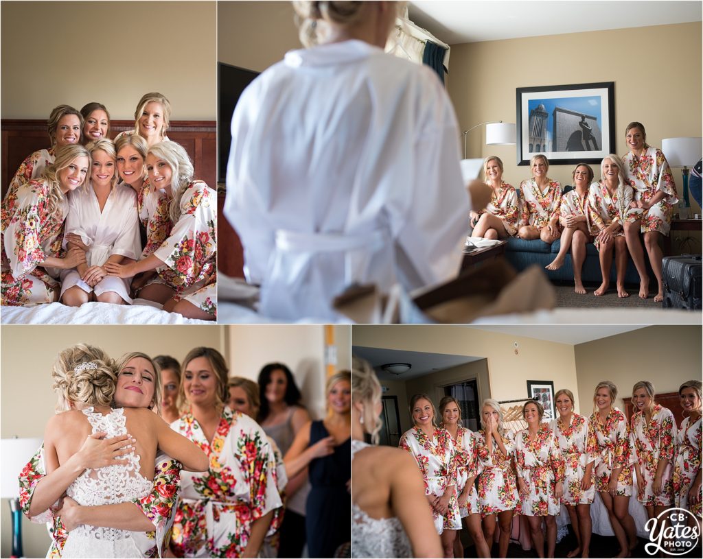 First Look Bridesmaids Omaha Wedding Photography